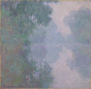 Die Seine in Giverny, Morgennebel, 1897 von Claude Monet
