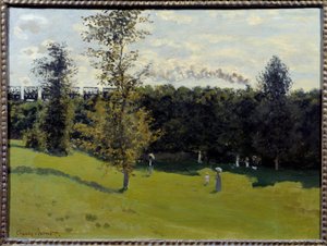 Zug auf dem Land. Gemälde von Claude Monet (1840-1926) 1870, Paris, Musée d