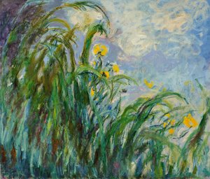 Gelbe Schwertlilien, ca. 1925 von Claude Monet