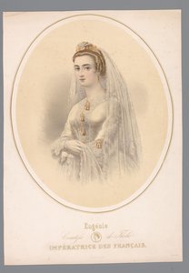 Porträt von Eugénie, Kaiserin von Frankreich