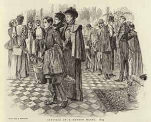 Ankünfte in einem modernen Hotel, 1895