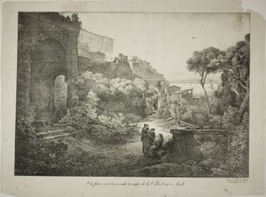 Blick von der zweiten Terrasse der Villa d