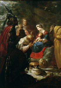 Die Anbetung der Könige, ca. 1619 von Claude Vignon