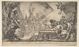 Das Martyrium des Heiligen Laurentius von Claude Vignon