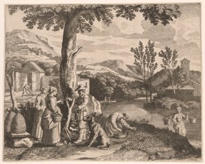 Die Imkerei, Gartenbau und Baumveredelung, Platte 2 aus Pastorales