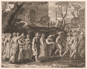 Der Hochzeitszug, Platte 15 aus Pastorales