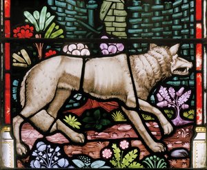Wolf, Detail aus Der Gute Hirte, 1865