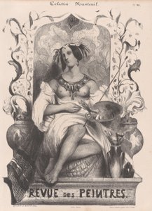 Titelseite für die Revue de Peintres, 1835 von Célestin Nanteuil