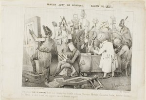 Berühmte Jury der Malerei. Salon von 1841