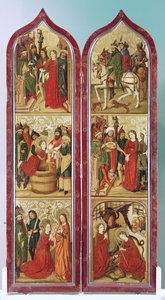 Die Legende der heiligen Margareta, Altar aus dem Kloster der heiligen Madeleine in Straßburg