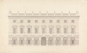 Unidentifiziertes Stadthaus: Vorderansicht