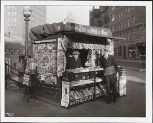Ein Zeitungsstand