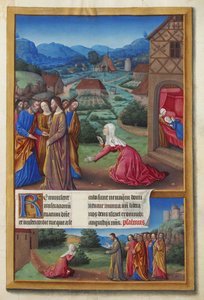 Les Très Riches Heures des Herzogs von Berry, Folio 164r - Die kanaanäische Frau