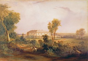 Camden Park House, Heim von John MacArthur (1767-1834), 1843 von Conrad Martens