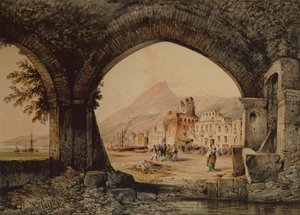 Eine Dorfgemeinde, Italien von Consalvo Carelli