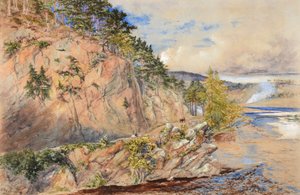 Felsen von Craig Ellachie am Spey