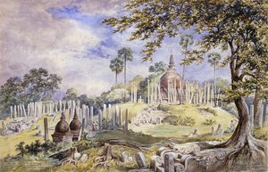 Die Thuparama Dagoba in Anuradhapura, Sri Lanka, 1873 von Constance Frederica Gordon Cumming