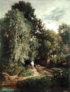 Pfad in einem kleinen Wald, frühe 1860er Jahre