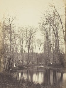 Teich und Bäuerin von Constant Alexandre Famin