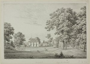 Das Château de Bagatelle im Bois de Boulogne von Constant Bourgeois