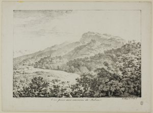 Ansicht aus der Region Subiaco, aus Ansichten von Italien