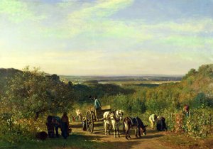 Blick von den Hügeln von Suresnes oder, Die Weinlese in Suresnes