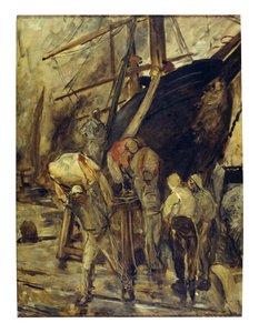 Entladen des Schiffes