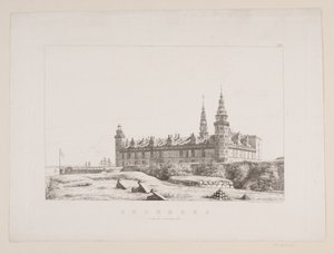 Kronborg von der nordwestlichen Seite gesehen von Constantin Hansen