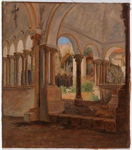 Leerer Klosterhof von Constantin Hansen