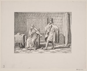 Illustration zu Svend Grundtvig, "Marsk Stig: Dansk Folkevise Fra 13. Jahrhundert", 1861
