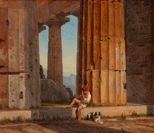 Ansicht des Poseidontempels in Paestum