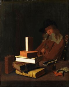 Der schlafende Student, 1663 von Constantin Verhout or Voorhout