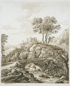 Landschaft mit Schloss von Copplestone Warre Bamfylde