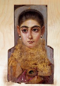 Koptische Kunst: junge Frau genannt Fayoum (um 160 n. Chr.)