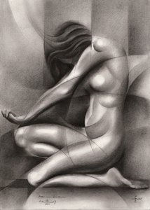 Abstrakte anmutige Figur