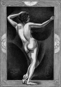 Art Deco Nackte Figur