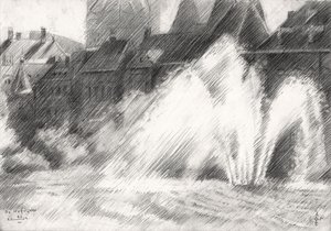 Stadtspringbrunnen Skizze von Corné Akkers