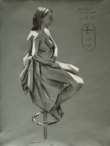 Drapierte Figurenstudie von Corné Akkers
