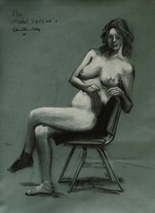 Nachdenkliche Sitzende Figur