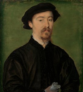 Porträt eines Mannes mit Handschuhen, 1540-45 von Corneille de Lyon