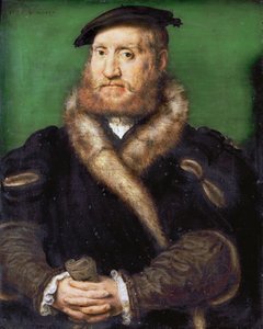 Renaissance: Porträt eines bärtigen Mannes mit Pelzmantel