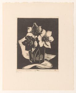 Vase mit Blumen von Cornelia Vreede (signed by artist)