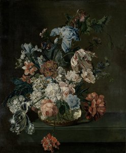 Stillleben mit Blumen von Cornelia van der Mijn (signed by artist)