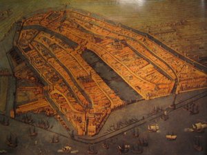 Vogelperspektive von Amsterdam