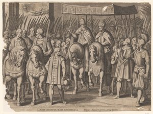 Kaiserkrönung von Karl V. in Bologna, 1530 von Cornelis Boel
