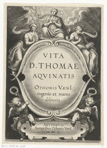 Titelblatt für: Otto van Veen, Vita D. Thomae Aquinatis, Antwerpen, 1610 von Cornelis Boel