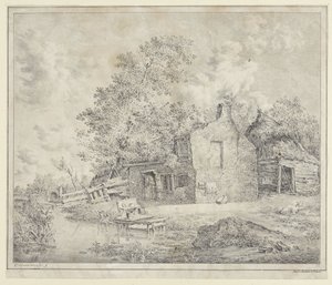 Bauernhof am Wasser von Cornelis Borsteegh