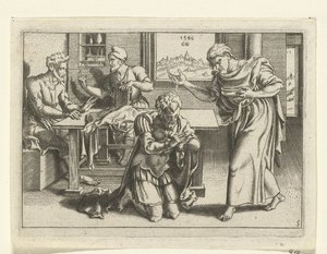 Ananias tauft Paulus von Cornelis Bos