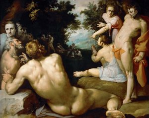 Die Taufe Christi von Cornelis Cornelisz. Haarlem van