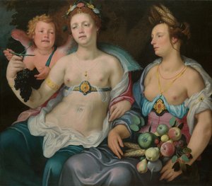 Venus, Amor und Ceres, 1604 von Cornelis Cornelisz van Haarlem